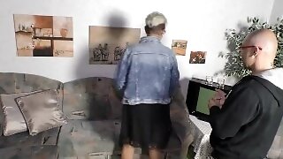 DeutschlandReport - German Mature Blonde Cunt Drains His Sack -AmateurEuro