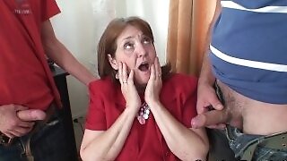 Meeting in the office ends up 3some fucking