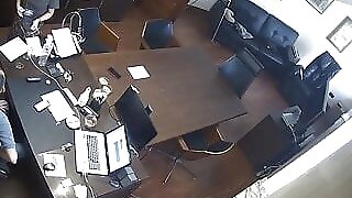 Russian Boss Fucks Secretary In The Office, Hidden Cam