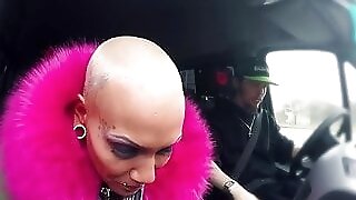 LETSDOEIT - Sexy Inked MILF Kitty Core Fucked On A Bus By Fash