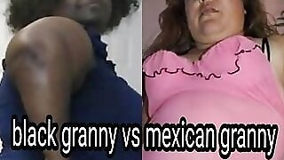 Black granny vs mexican granny vote & comment please