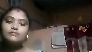 Tamil Indian BBW Blue Silky Blouse Live