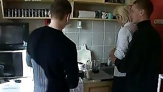 Mature mom fucked by two young sons