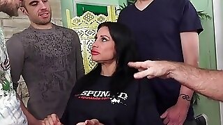 Busty Mature Sheila Marie Serves Five Men at Once Using Every Hole Shes Got