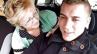 Czech Mature Blonde Hungry for Taxi Drivers Cock