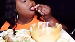 Tongue out. Mouth wide. ASMR Eaters 4