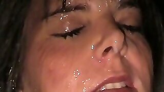 Hadcore mature amateur wife extreme oral bukkake facials