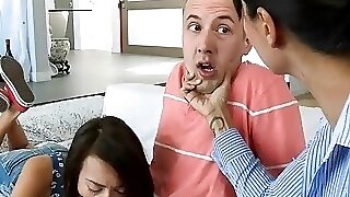 Luscious stepmom Dana Vespoli threesome with teen couple