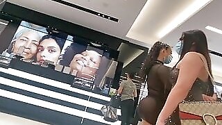 Candid bubble butt teens in lingerie at a mall