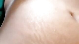 My wife shows her boob and hairy pussy