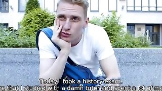 TUTOR4K. Man comes to tutor to fight but decides to better be carnal